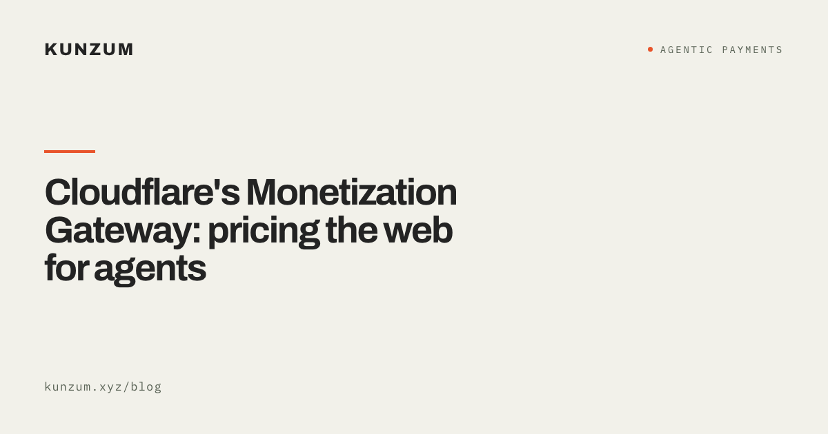 Cloudflare's Monetization Gateway: pricing the web for agents
